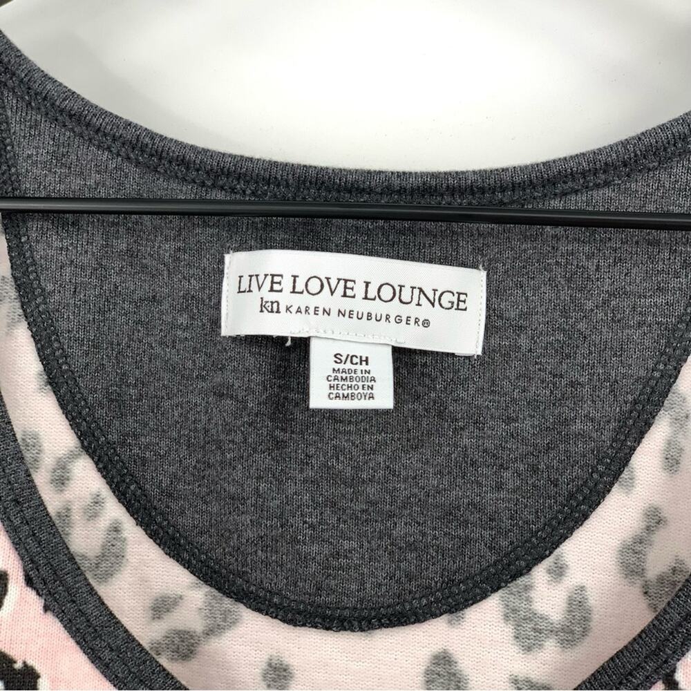 KAREN NEUBURGER Live Love Lounge Pajama Set Pink Leopard S - Picture 2 of 10